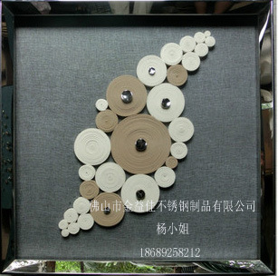 供应不锈钢居家相框 高档卫浴金属镜框 挂墙装饰金属字画框