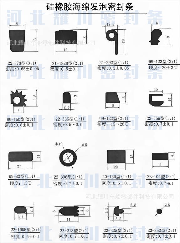 硅胶发泡密封条-6