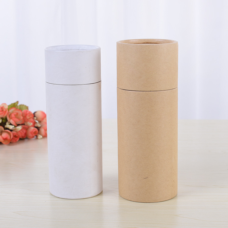 批发牛皮纸茶叶罐 纸筒纸罐 茶叶包装盒圆筒茶叶礼盒印刷logo