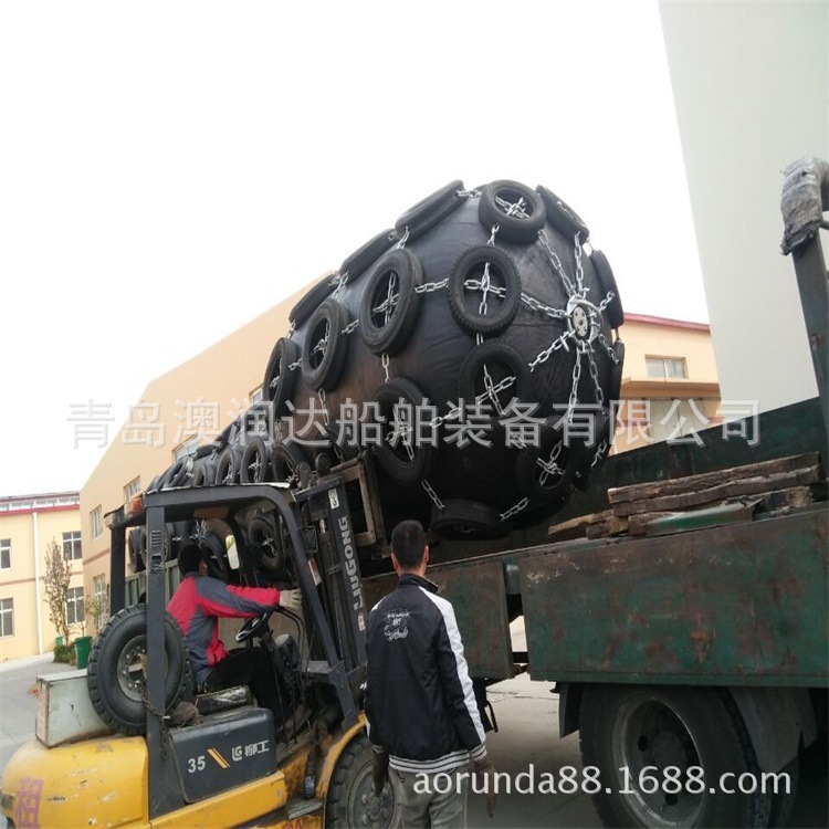 1.5*3米 橡胶充气护舷 船舶靠岸用 轮胎链条式 稳定  现货供应