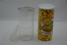 廠家供應爆米花桶 大號透明易拉罐 PET塑料桶塑料易拉罐爆米花桶