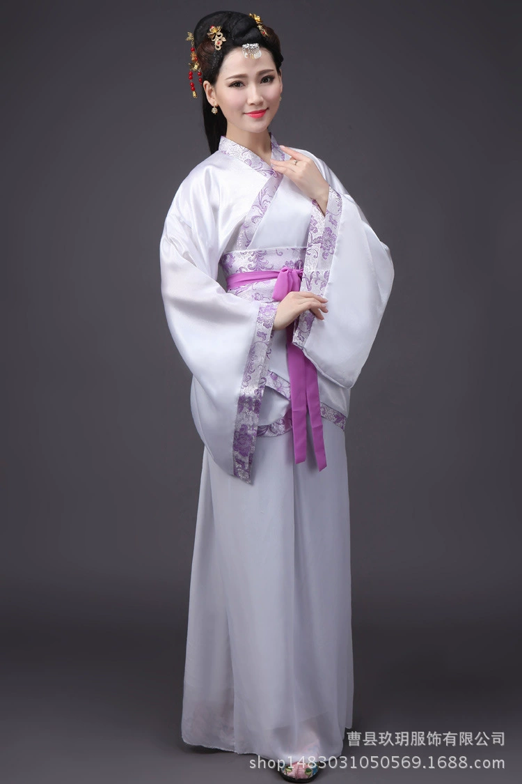 Ежегодная конференционная костюм Female Tang костюм Hanfu обыкновенная одинарная и двойная повивка, юбка для выступления взрослого подарка выпускной
