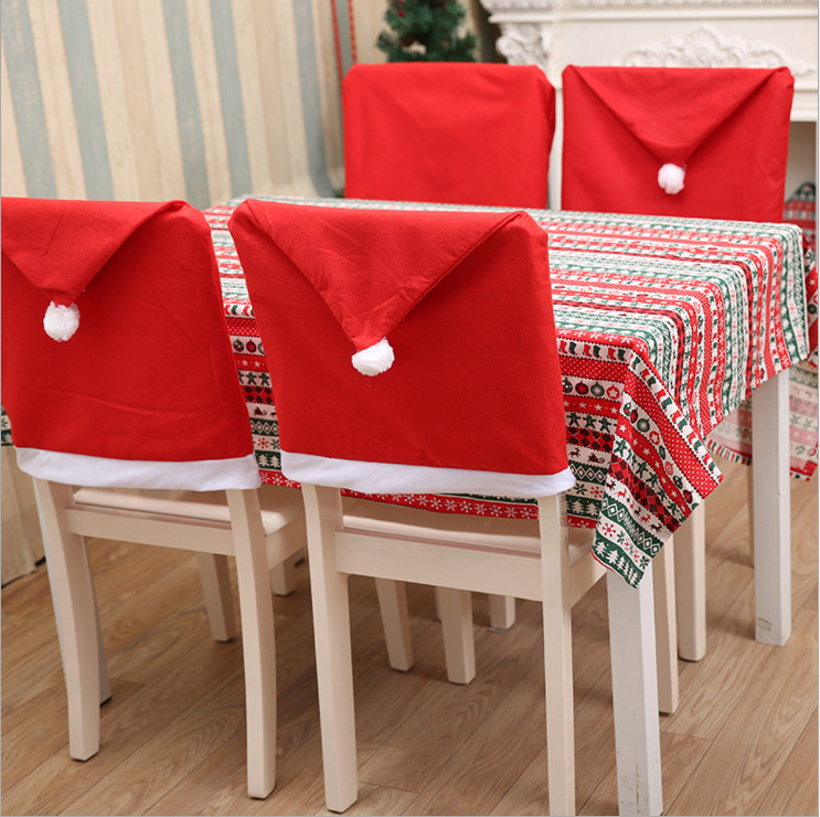Christmas Boutique Christmas Chair Cover Chair Cover Christmas Supplies Dining Table Decorations Christmas Decorations_voghion.com