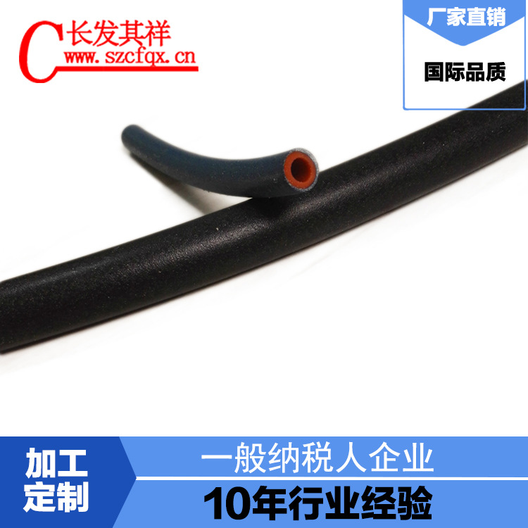 厂家供应 电磁屏蔽导电橡胶管 复合挤出 多规格客户可自选  批发