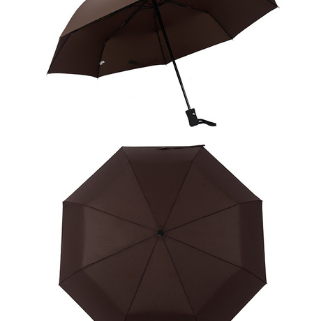 Mini Folding ô windproof tự động ba màu nữ tùy chỉnh LOGO từ mở để đóng mưa ô tự động hoặc tỏa sáng kinh doanh Ô dù nóng