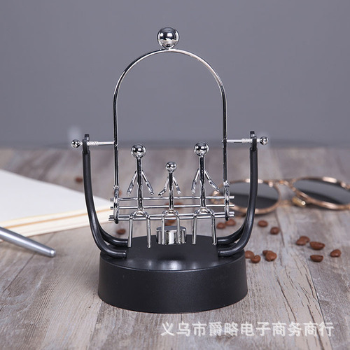 Couple swing metal perpetual motion instrument swinger Scientific experiment Newton energy ornament Science and education model gift