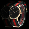 Fashionable nylon ultra thin watch for beloved, Aliexpress