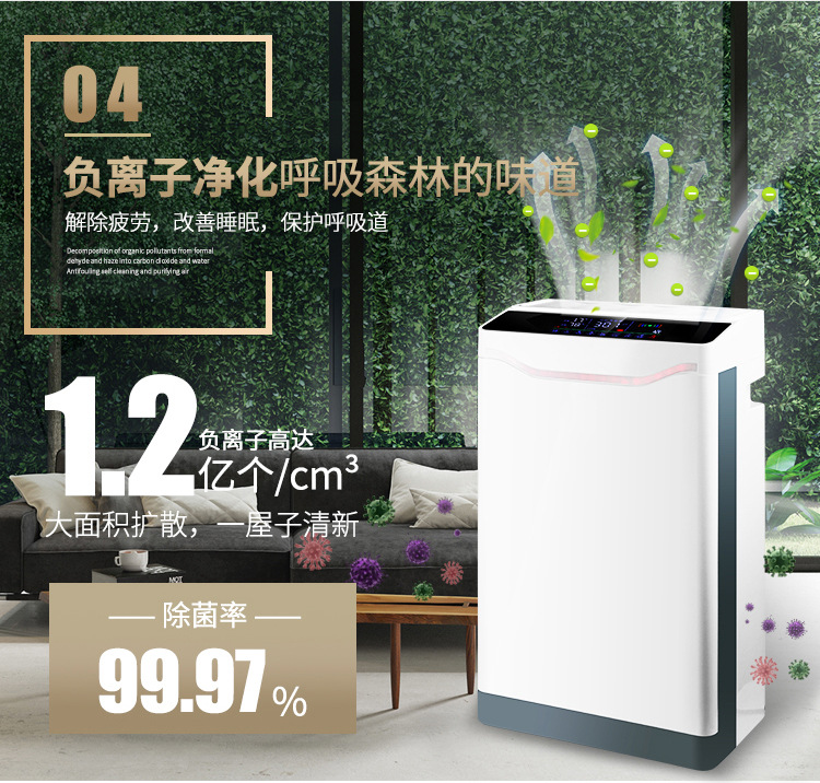 Ghosn YH-808 new pattern household Air cleaner In addition to formaldehyde Secondhand smoke Demisting haze Wifial function
