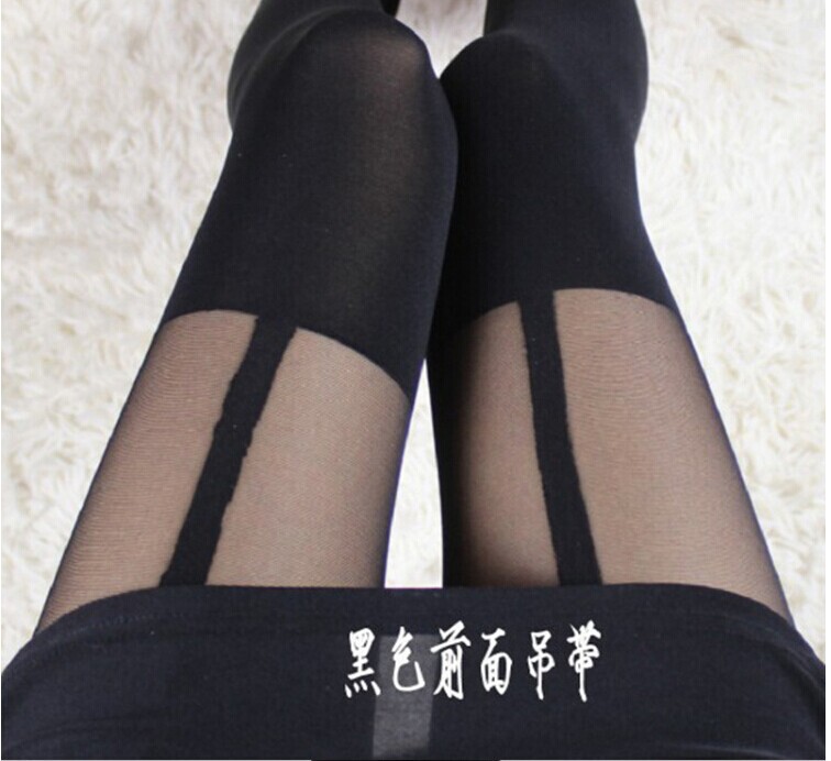 ASOS same style sexy fake suspenders stitching adult pantyhose fake tall tube sexy temptation bottoming stockings women