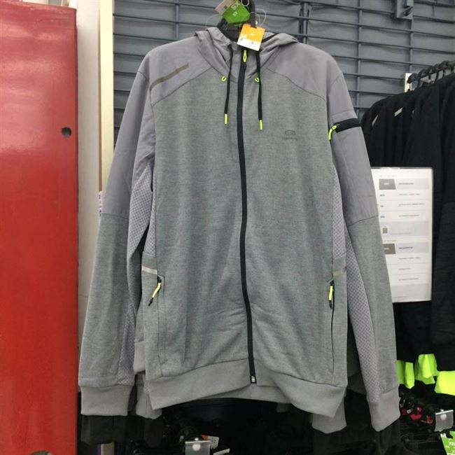 Áo khoác thể thao Decathlon nam mùa xuân và mùa thu áo len dày trùm đầu chạy áo khoác KALENJI áo khoác thể thao