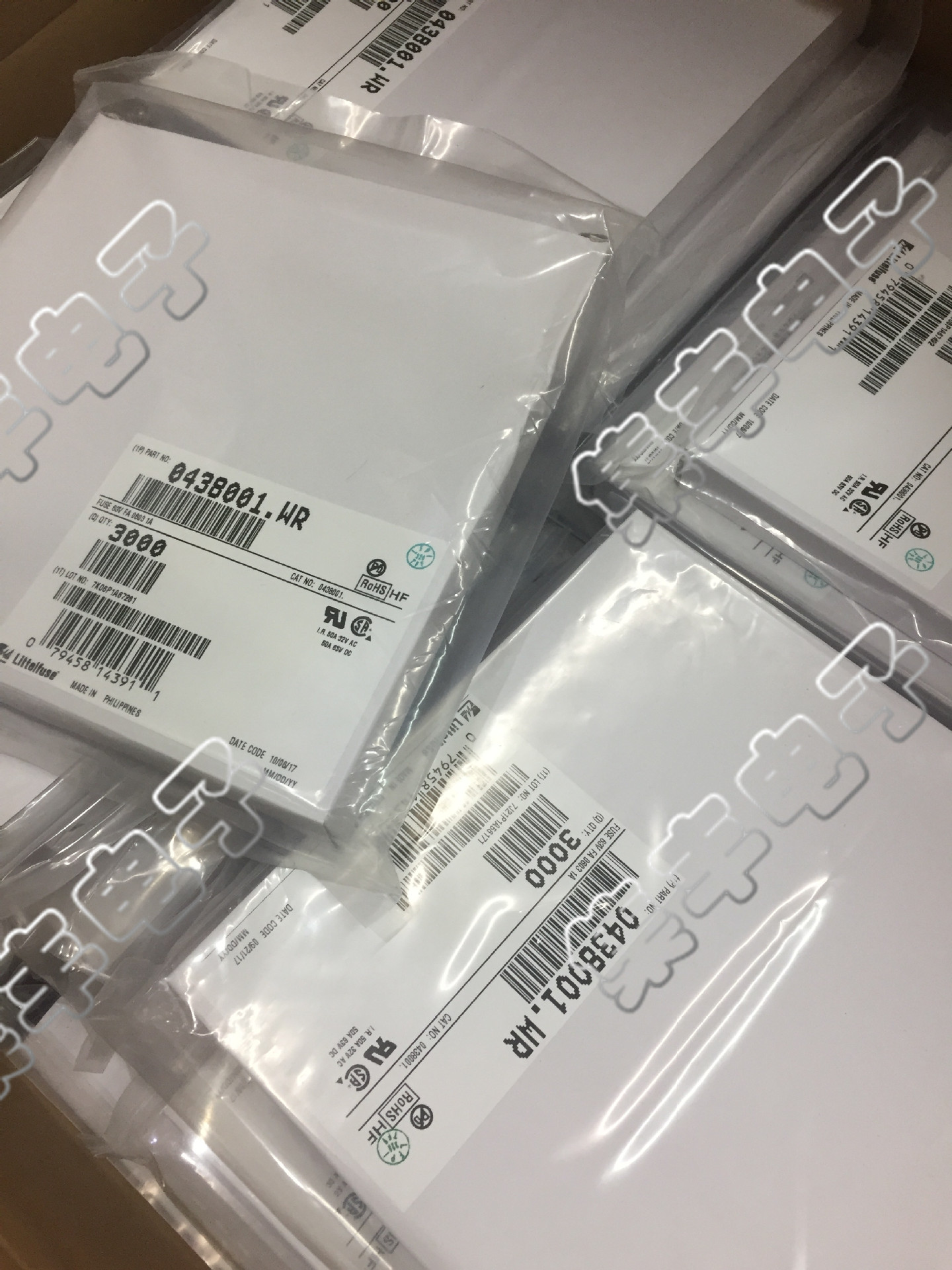 0438001.WR 丝印:H 0603 1A 63V 力特 贴片高温保险丝 假一罚十