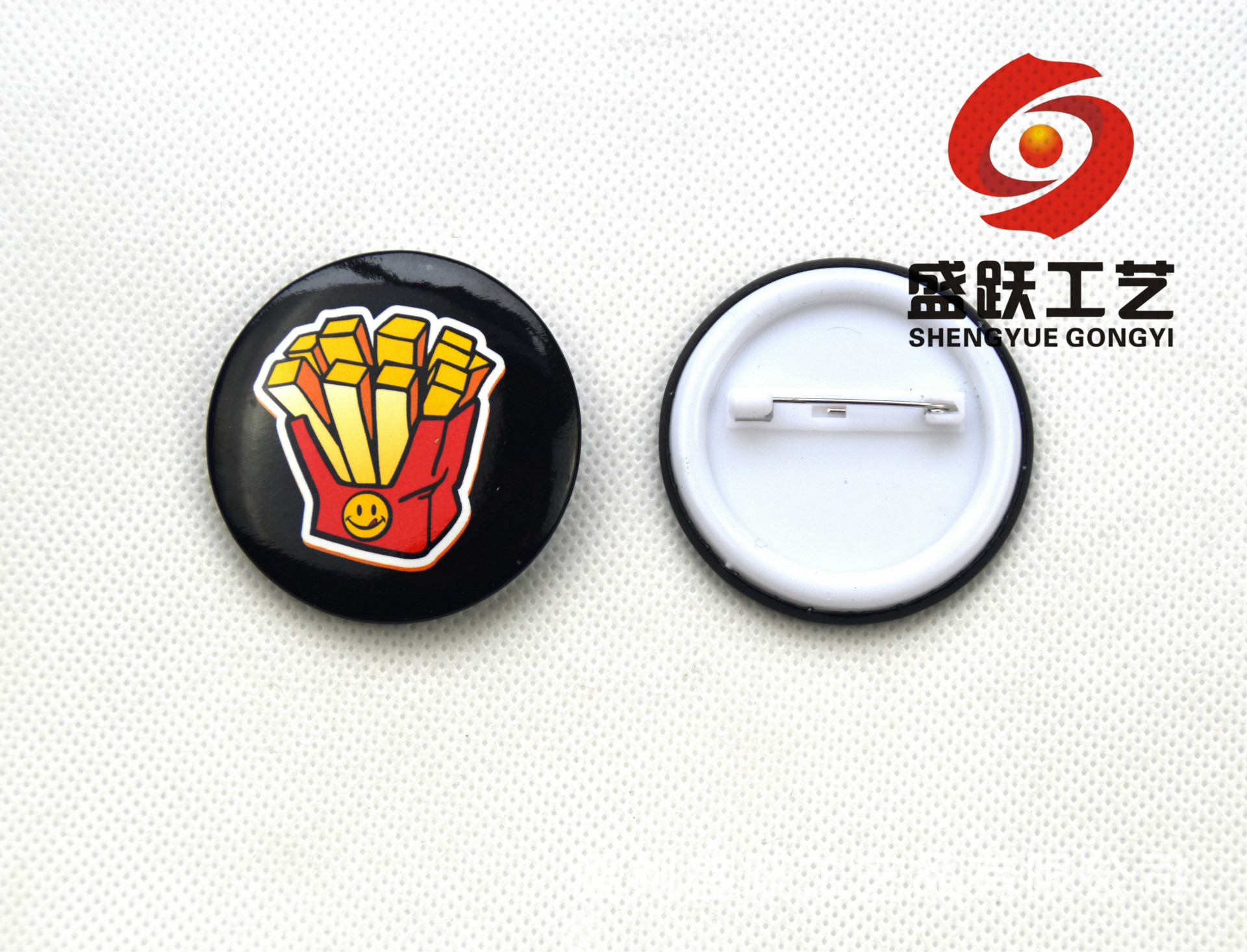 马口铁塑料徽章4.4cm