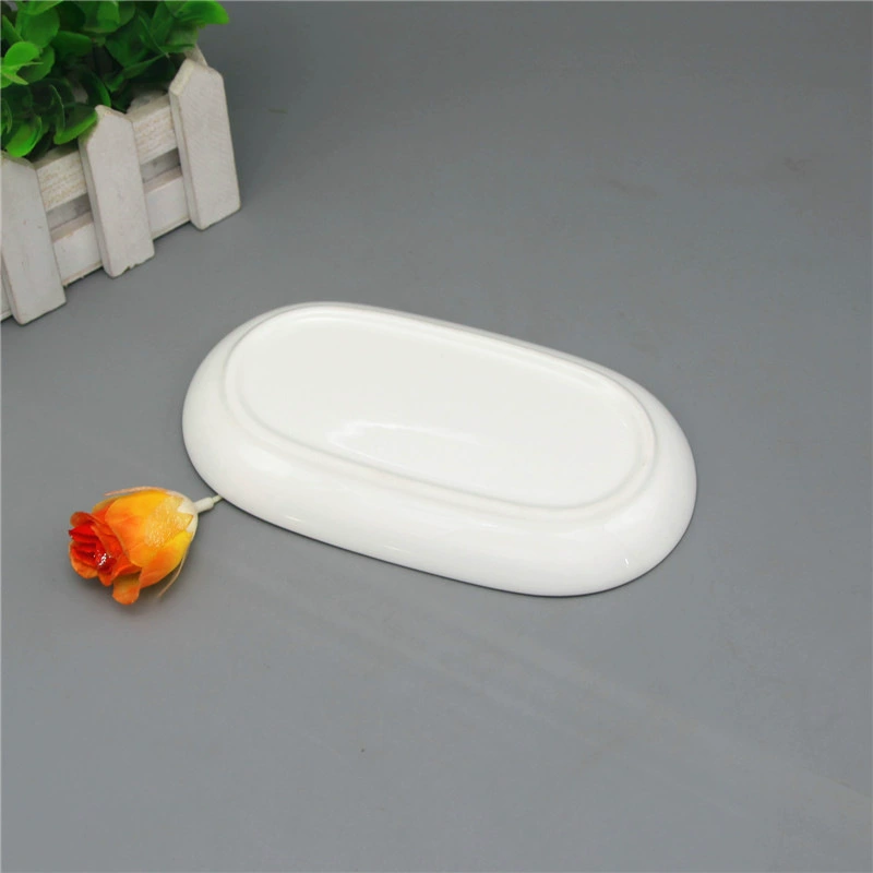 Leg Tangshan Bone Porcelain Pure White Ceramics Towel 6.3 Oval Towel Tun Hotel restaurant can be determined
