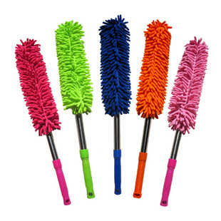 Car Cleaning Products Wax Brush Dust Removal Wax Tow Car Wax Cleaning Brush Car Round Telescopic Large Wax Brush