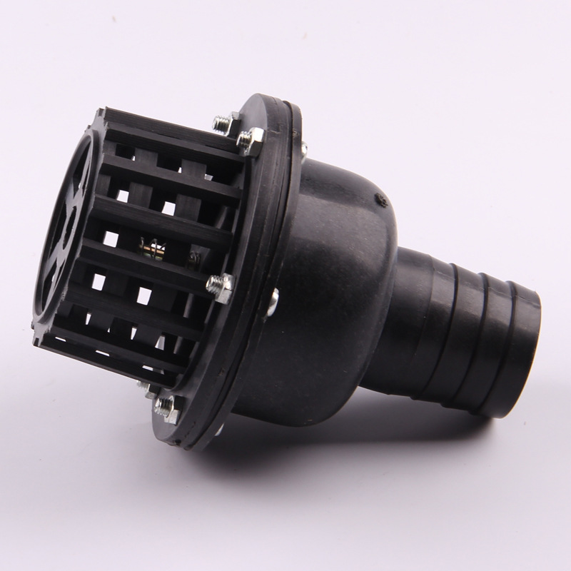 水泵塑料底阀止回阀1.5寸 莲蓬头 长135mm*38mm 外径38mm