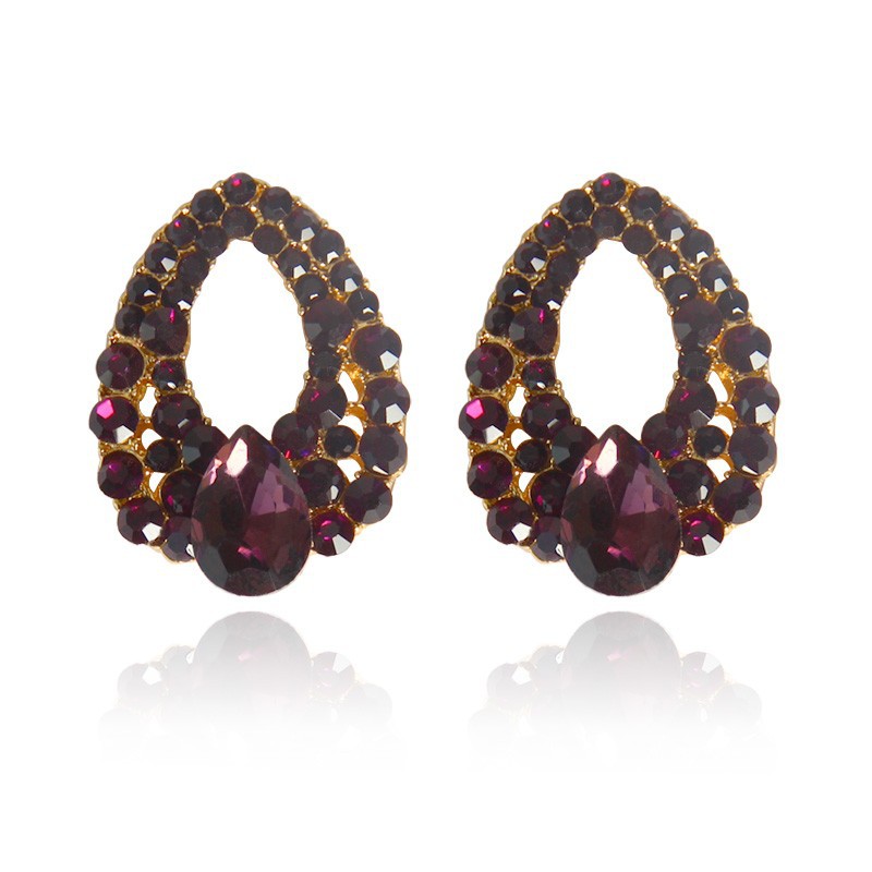 Fashion Water Drop Sapphire Multicolor Earrings Wholesale display picture 8