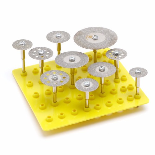 Electric grinding accessories 10pc boxed diamond small slices emery saw blade glass jade cutting and polishing saw blade