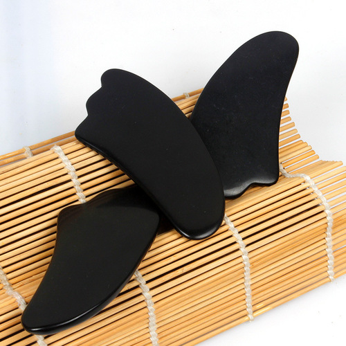Black square scraping board non-horn facial back whole body universal face and neck scraping board 5 pcs