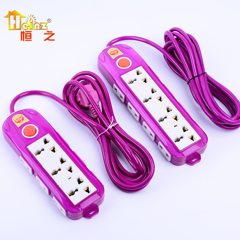 140带侧插 一体铜包胶JPDQ非德多用开关电源插座插板排插