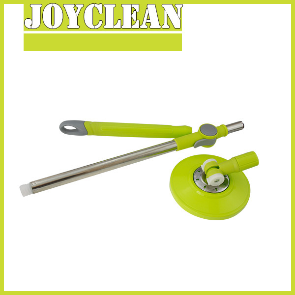 Meiqi's new rotating mop Haoshen tow big lock upgraded stainless steel rod green