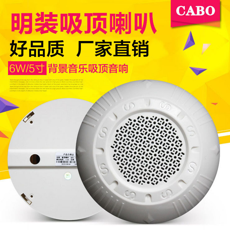 CABO/加宝 ks-811 明装吸顶喇叭 定压喇叭 天花音箱喇叭 吊顶音响|ru