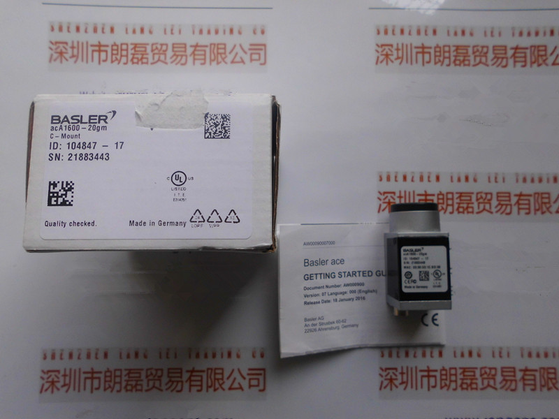 德国BASLER巴斯勒 acA1600-20gm  高分辨率工业摄像机