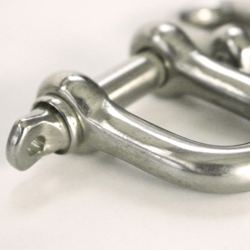 供应欧式D型卸扣 不锈钢材质不易生锈多种型号不锈钢卸扣 现货