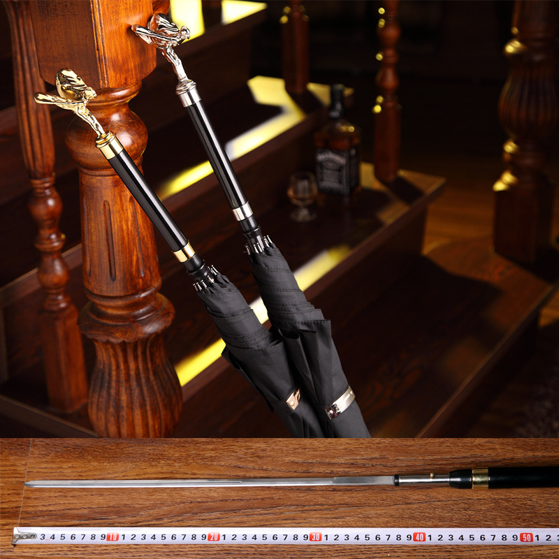 autumn night The sword Self-defense Double Umbrella Long handle Straight originality gift England Rolls-Royce customized