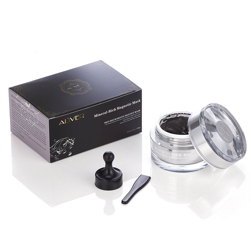 Mineral Rich Magnetic Face Mask Pore Cleansing Removes Skin Impurities + spatula + Magnet seaweed mask