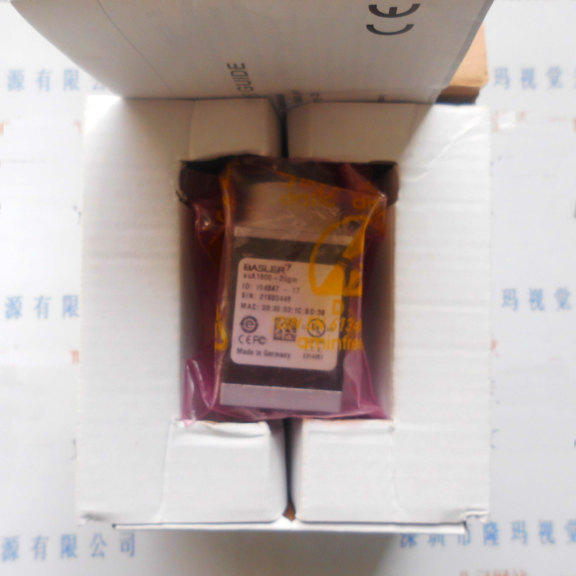 BASLER巴斯勒面阵摄像头 ace面阵相机系列 acA1600-20gm工业相机