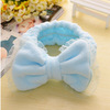 Fresh Japanese headband with bow for face washing, scarf