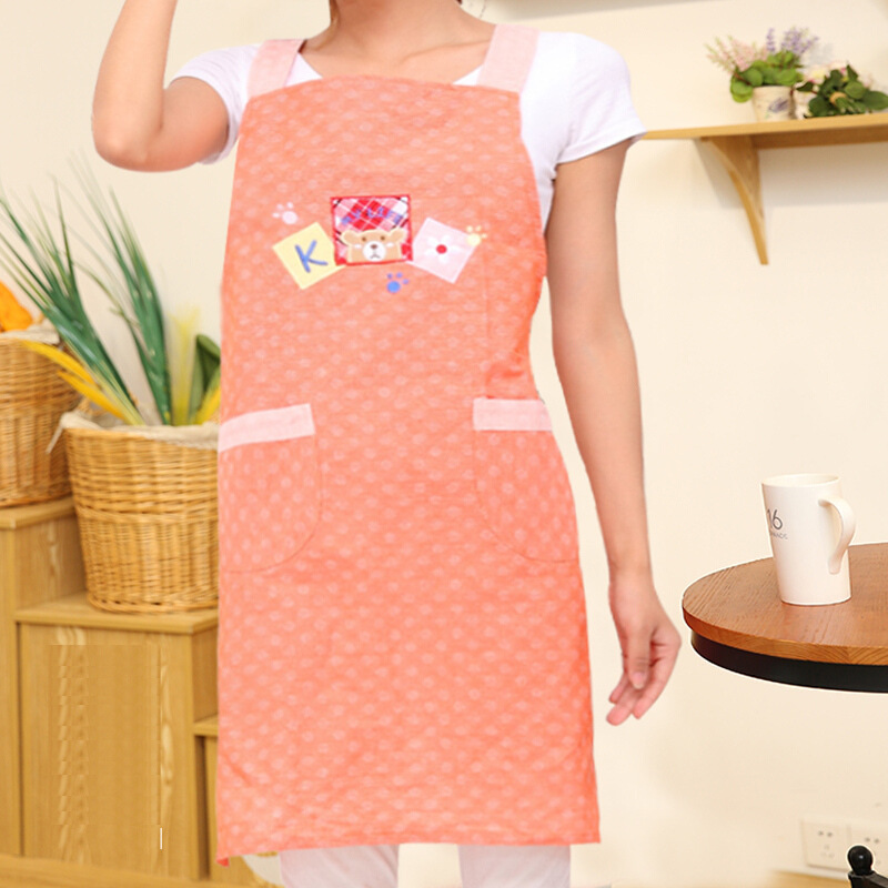 Estilo coreano moda delantal cocina lindo dibujos animados a prueba de aceite hogar adulto personalizado ropa de trabajo cocina sobretodo