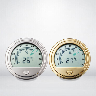 鲁宾斯基LUBINSKI温湿度计 磁铁黏贴雪茄保湿盒专用电子温湿度计|ms