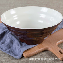 咖啡仿瓷白色拉面日式大碗美耐皿味千拉面碗麻辣燙碗牛肉面碗