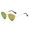 Metal sunglasses, trend glasses solar-powered, cat's eye, European style