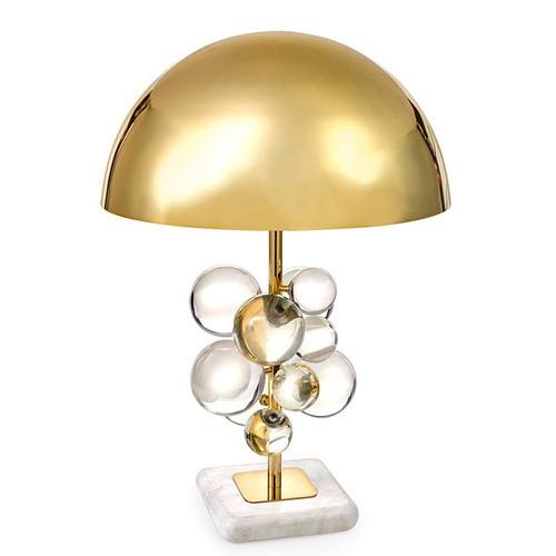 Postmodern Creative Color Crystal Spherical Designer Table Lamp Sample Room Luxurious Living Room Bedroom Lamp