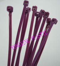 5*300mm固定塑料尼龍扎帶 自鎖式紫色捆線帶 100條線束扎線帶