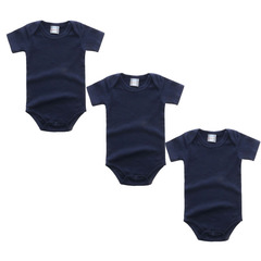 Foreign trade baby crawling suit solid color short-sleeve baby onesie sleeper newborn onesie baby clothing
