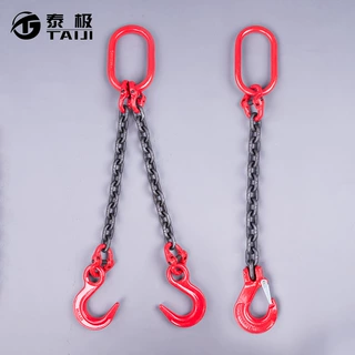 单腿成套链条吊索具 单钩起重链条索具 可定制起重链条吊索具吊钩