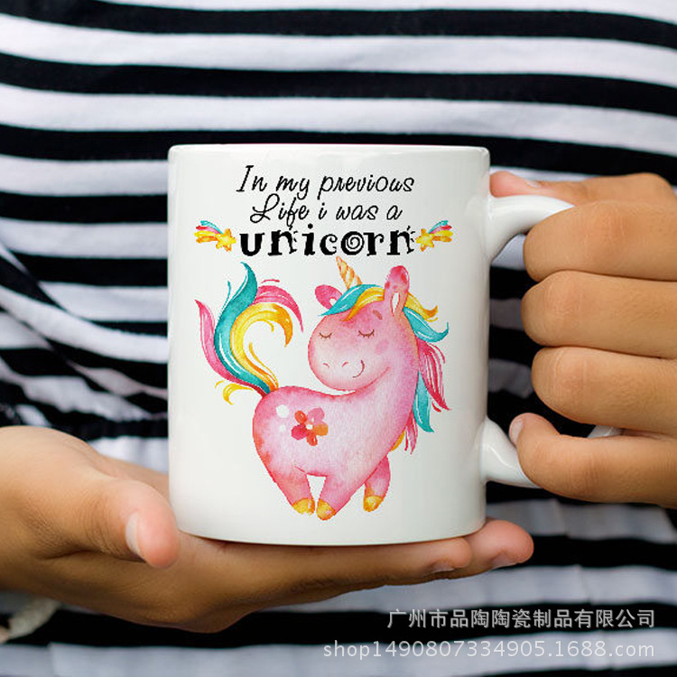 陶瓷杯咖啡杯Unicorn Mugs系列马克杯新款独角兽杯子muga现货供应