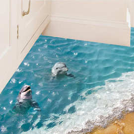 奥弗独款 AF5028 海滩 冲浪 蓝色的海水 卧室客厅装饰贴纸