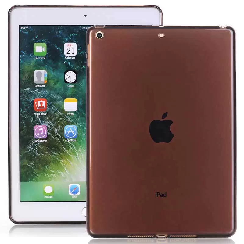 Новый iPad 9.7 2017 Прозрачный TPU чехол для планшета ультратонкий задняя защита против падения полупрозрачный
