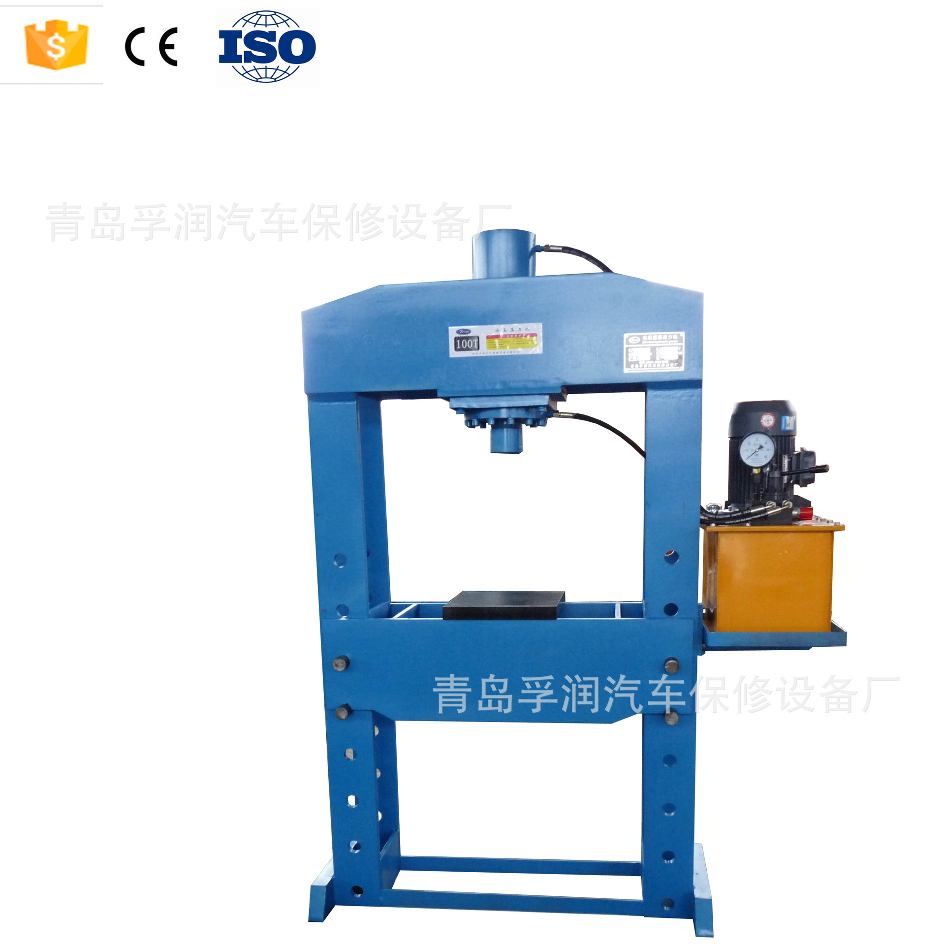 100T龙门式电动液压压力机液压机压床矫直机轴承安装机