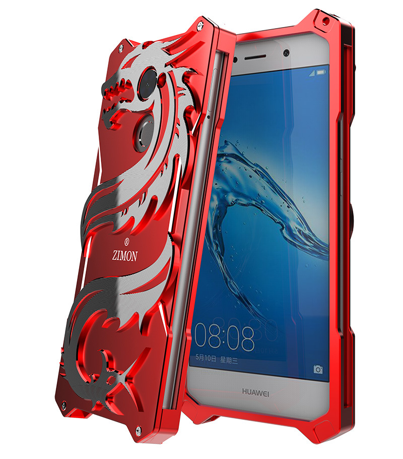 SIMON Dragon Aerospace Aluminum Alloy Shockproof Armor Metal Case Cover for Huawei Enjoy 7 Plus