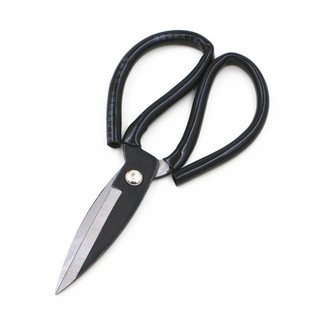 21cm black plastic handle Big Head No. 1 household scissors large sharp big head scissors household sewing scissors