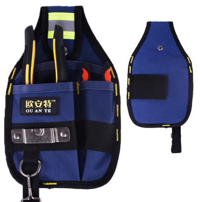 Kit de suministro de fábrica nuevo Oxford lienzo cintura bolsa escalada pequeña cintura bolsa nueva bolsa de herramientas electricista con bolsillo con cremallera