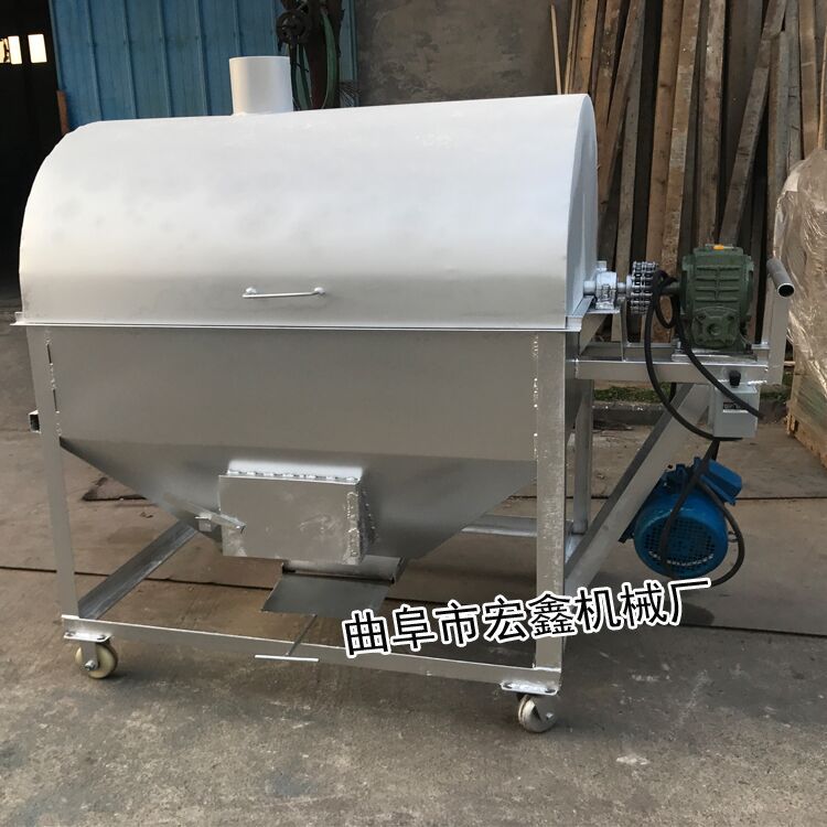淮安各种规格炒货机 电加热不锈钢滚筒炒锅