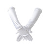 Small princess costume, wedding dress, children's white long gloves