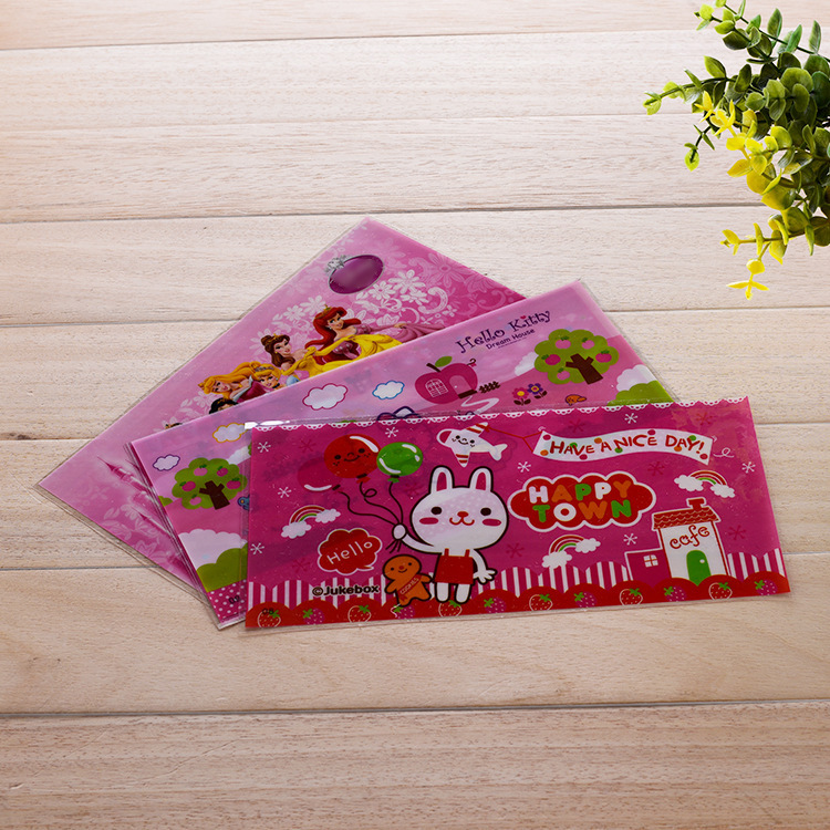 专业供应PVC彩色膜高频箱包膜片 学生书包卡通前花片文具袋