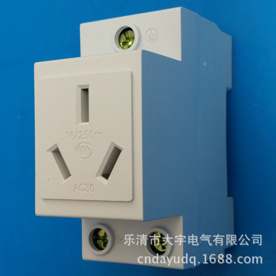 DZ47 Modular jack/Three plug connection Socket 3 16A An electric appliance source socket